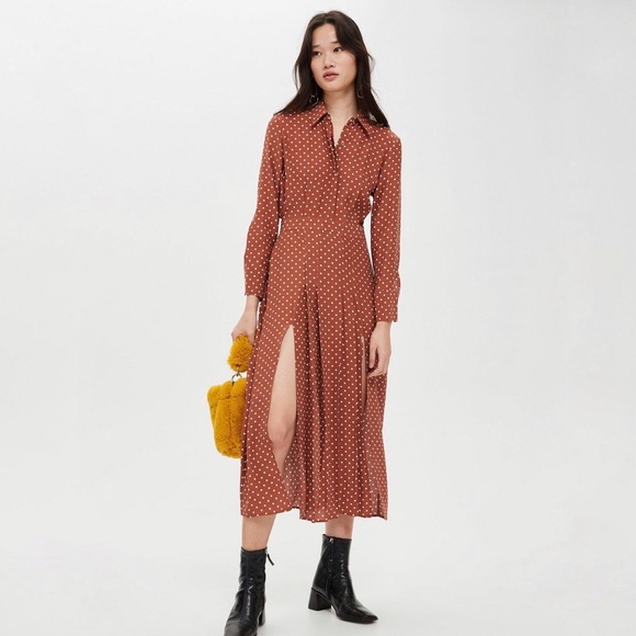 topshop zebra pleated shirt dress